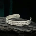 Handmade Ayetel Kursi Sterling Silver Bracelet: Islamic Jewelry Gift