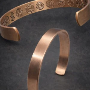 Pure Copper Prayer Bracelet – Islamic Inscriptions, Adjustable Cuff
