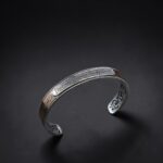 Sterling Silver Islamic Cuff Bracelet, Ayatul Kursi, Surah Protection Jewelry
