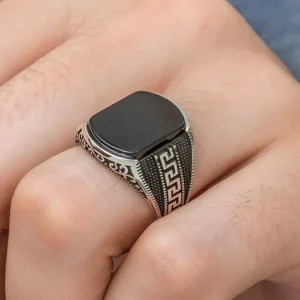 Turkish Greek Pattern Ring-925