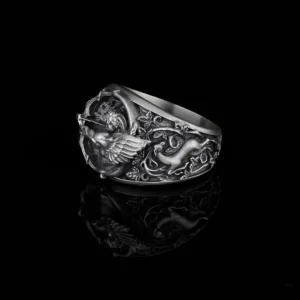 Cherub Cupid Eros Silver Ring, God Of Love Angel Jewelry, Greek Mythology Unisex Gift
