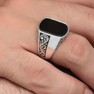 Victorian Aqeeq Turkish Ring-925
