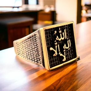 Arabic Mens Ring: Handmade 925 Sterling Silver Vintage Style