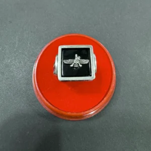 925 Sterling Silver Shiro Khorshid Lion Sun & Farvahar Rings
