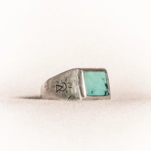 Tibetan Turquoise Dreamer | Mens Silver Ring | 925 Sterling Silver Jewelry | Turquoise Gemstone Signe