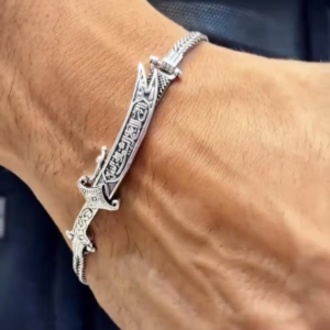 Premium Openable Zulfikar Bracelet – 925 silver plated & 22 Carat Gold Plated